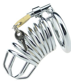 adult stainless steel chastity lock chastity device