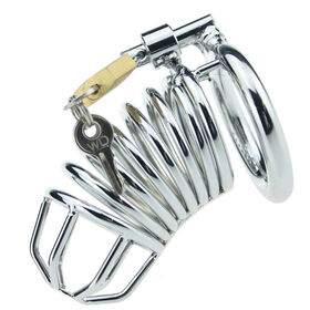 adult stainless steel chastity lock chastity device
