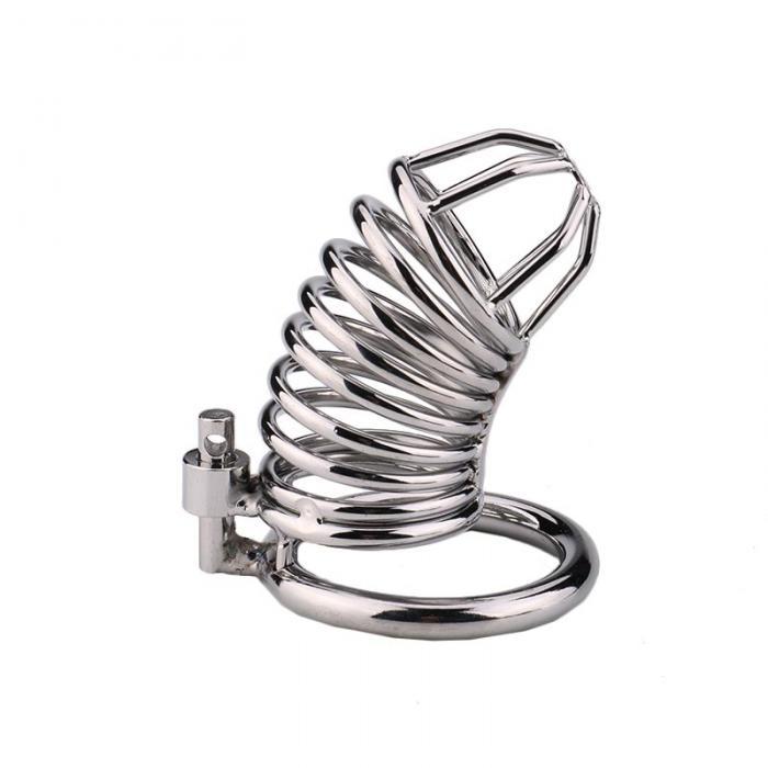 adult stainless steel chastity lock chastity device