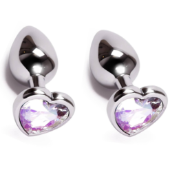 metal butt plug small size heart shape at 003