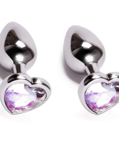 metal butt plug small size heart shape at 003