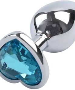 heart base stainless steel anal plug