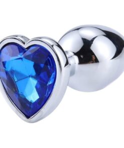 heart base stainless steel anal plug