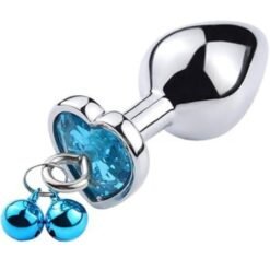 heart base stainless steel anal plug with ring