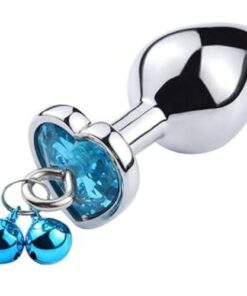 heart base stainless steel anal plug with ring