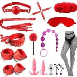 15-pieces-combo-pack-bdsm-bondage-set-red