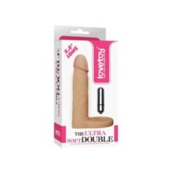 58 inches ultra soft double penetration cock ring with vibrating dildo