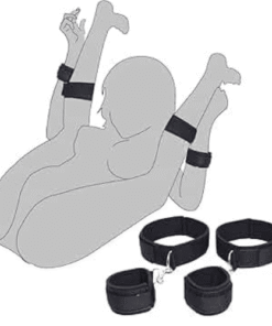 Alternative view of BDSM 4 pcs Adjustable Handcuffs set