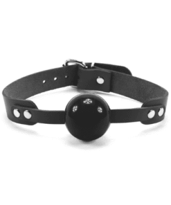 Alternative view of Mouth Gag With Leather Belt Tool for Pleasure