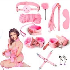 adulttoys-india-10-pieces-bdsm-bondage-kit-pink