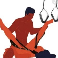 black-easy-access-portable-thigh-restraint-sling-for-sex-bondage-unisex