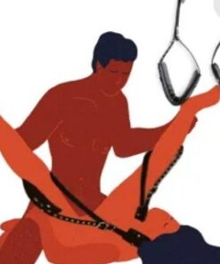 Black Easy Access Portable Thigh Restraint Sling for Sex Bondage Unisex