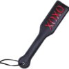 Faux Leather XOXO Spanking Paddle - Black