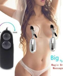 High Speed Remote Electric Nipple Clamps Vibrator Bullet Egg For Women