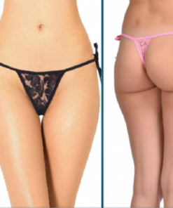 Knot Type Thong Panty-Pink