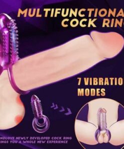 multi Functional Penis Vibrating Ring Purple