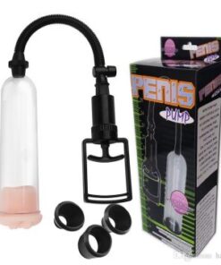 Plastic penis pump With realistic vagina masturbator For Male