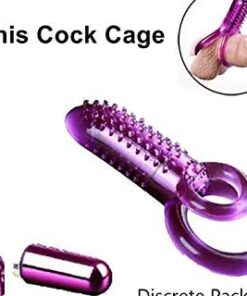 Silicone Flexible Vibrator Penis Ring Clit Stimulator Double Ring Delay Ejaculation Male Cock Ring