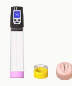 Smart Electric LED Display Penis Pump With Vagina Cap Male Masturbate Device