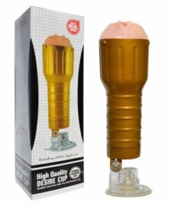 High grade Silicone Male Aircraft Cup Golden Male Masturbators Soft Realistic Pussy Suction Cup