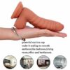 Realistic Flesh Dragon Dildo Ribbed 7.08 Inches